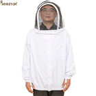 Rivestimento economico dell'ape con il vestiario di protezione Zippered S-2XL degli apicoltori del cappuccio