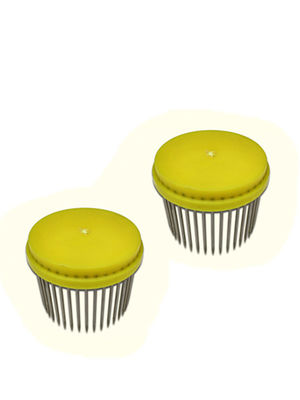 comprare Colore giallo d'elevazione della regina di apicoltura della gabbia della regina dell'ago per apicoltura fabbricazione online