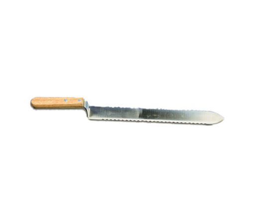 comprare Il doppio di acciaio inossidabile ha dentellato scoperchiare il coltello con la maniglia di legno per Honey Uncapping fabbricazione online