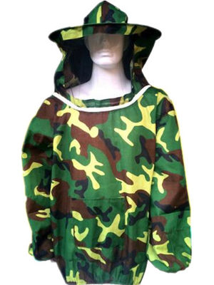 comprare Rivestimento libero di apicoltura del cammuffamento del poliestere di dimensione con il cappello protettivo dell'ape fabbricazione online