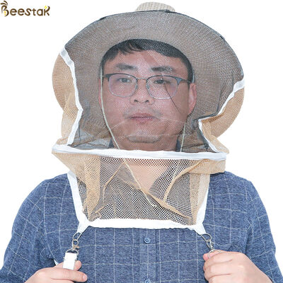 comprare Cowboy Style Brown Color Free Size Beekeeping Hat Bee Protect Hat for Anti Bee Protection fabbricazione online