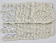 Tre guanti di apicoltura della pelle di capra della maglia del cotone di strato con la breve manica bianca