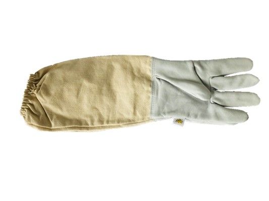 comprare Guanti economici della prova di Sting della pelle di pecora bianca di colore per apicoltura facendo uso di fabbricazione online