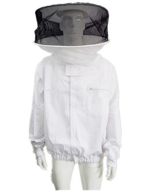 comprare Rivestimento bianco dell'ape di velo rotondo con il cappello rotondo del vestiario di protezione di apicoltura fabbricazione online