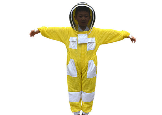 comprare Bambini Giallo Colore Tre strati Ventilati Abbigliamento protettivo Apicoltura Abito da api fabbricazione online