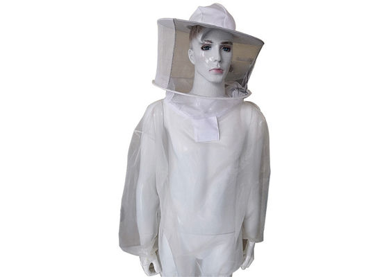 comprare Abbigliamento trasparente di sicurezza dell'ape del vestiario di protezione di apicoltura con il velo e la chiusura lampo fabbricazione online