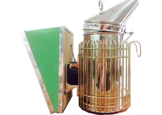 comprare Fumatore stile americano verde dell'alveare con la scatola di muggito del cuoio di Atificial per apicoltura fabbricazione online