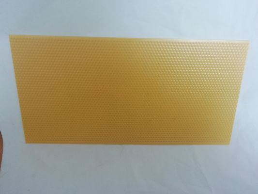 comprare Strati gialli 5.4mm di plastica del fondamento della cera d'api fabbricazione online
