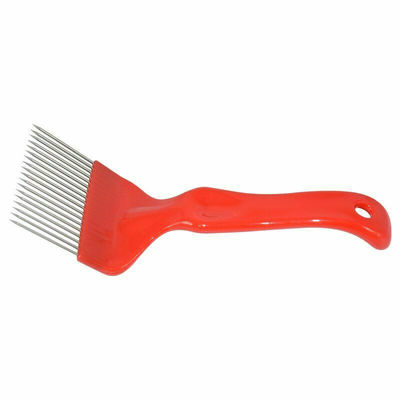 comprare Scoperchiare rosso dello strumento di apicoltura si biforca aghi di acciaio inossidabile per scoperchiare del miele fabbricazione online
