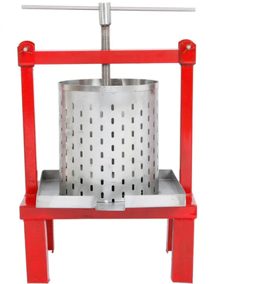 Acciaio inossidabile Honey Wax Presser Press Machine di colore rosso per Honey Pressing