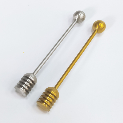 Strumenti d'argento di acciaio inossidabile e dorati di Honey Splash Bar Beekeeping Honey per miele