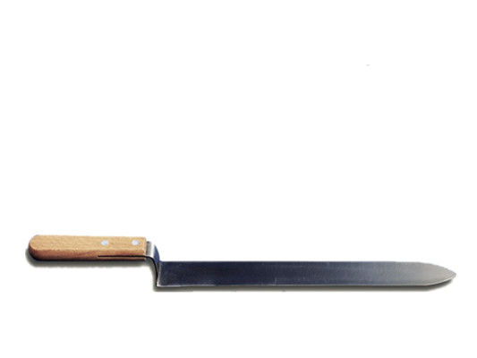 Acciaio inossidabile che scoperchia coltello con i bordi diritti di miele che scoperchiano gli strumenti