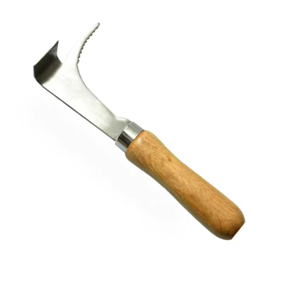 Scraper per alveari in acciaio inossidabile con maniglia di legno per l'apicoltura