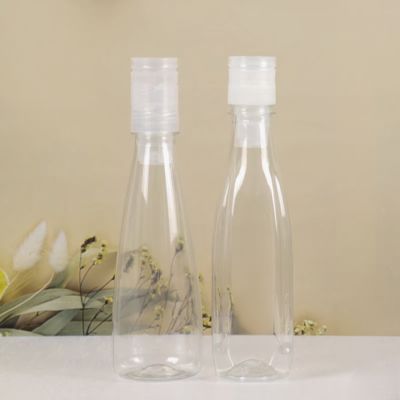 Bottiglia d'acqua di miele in PET di qualità superiore da 350 ml con tappo per miele - Contenitore portatile vuoto per l'imballaggio delle bevande al miele