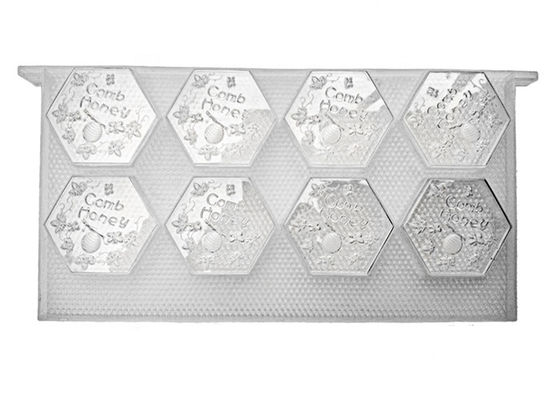 L'esagono all'ingrosso ha modellato le pagine di plastica di Honey Storage Foundation Honey Comb per apicoltura