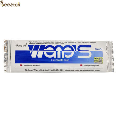 Wangshi Bee Medicine Manpu Fluvalinate Strips Bee Varroa Acari Instant Killer 10 strisce/ sacchetto