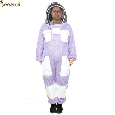 Porpora apicoltore Uniform del vestito di Suit Ventilated Beekeeping dell'apicoltore di 3 strati