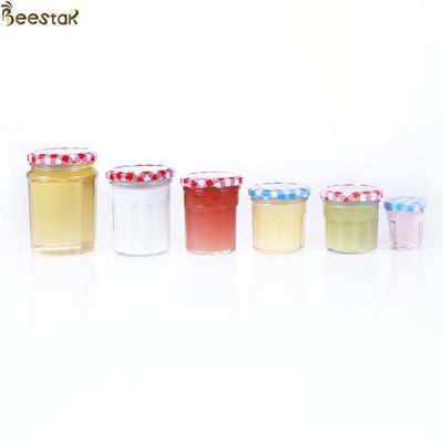 bocca di 150ml 200ml 250ml 380ml Honey Jar And Spoon Wide con il coperchio sottile del metallo della vite